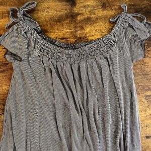 Soft & Sexy white and black stripped shirt